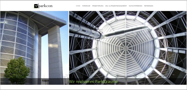 Webdesign für parkcon